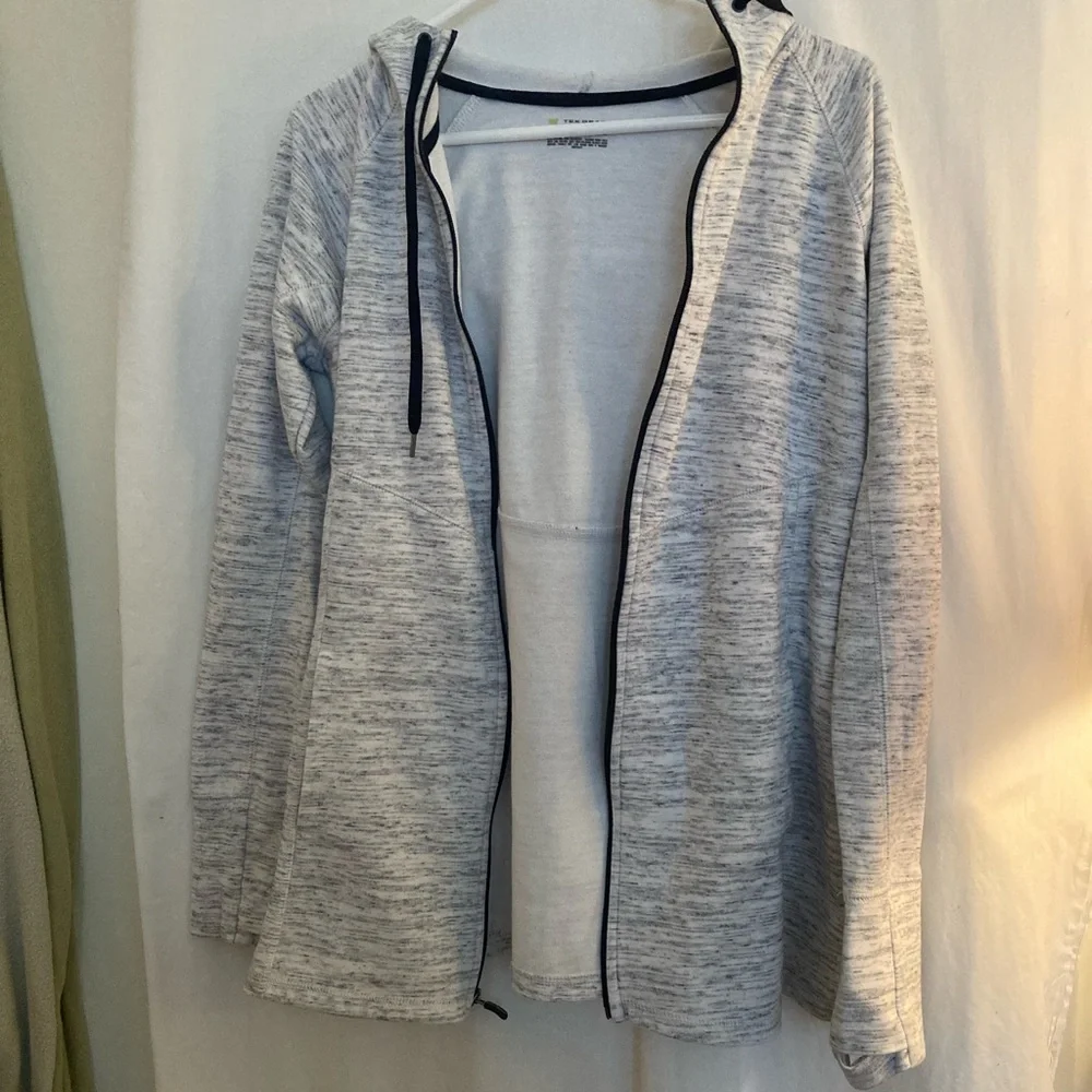 Tek Gear White & Black Front Zip Hoodie Size M - Picture 5 of 8